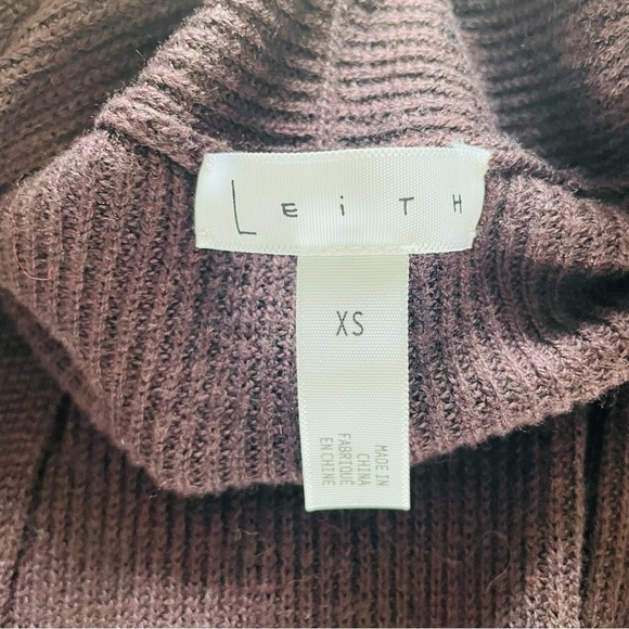 Leith NWT Dark Purple Ribbed Knit Duster Cardigan - Picture 13 of 15